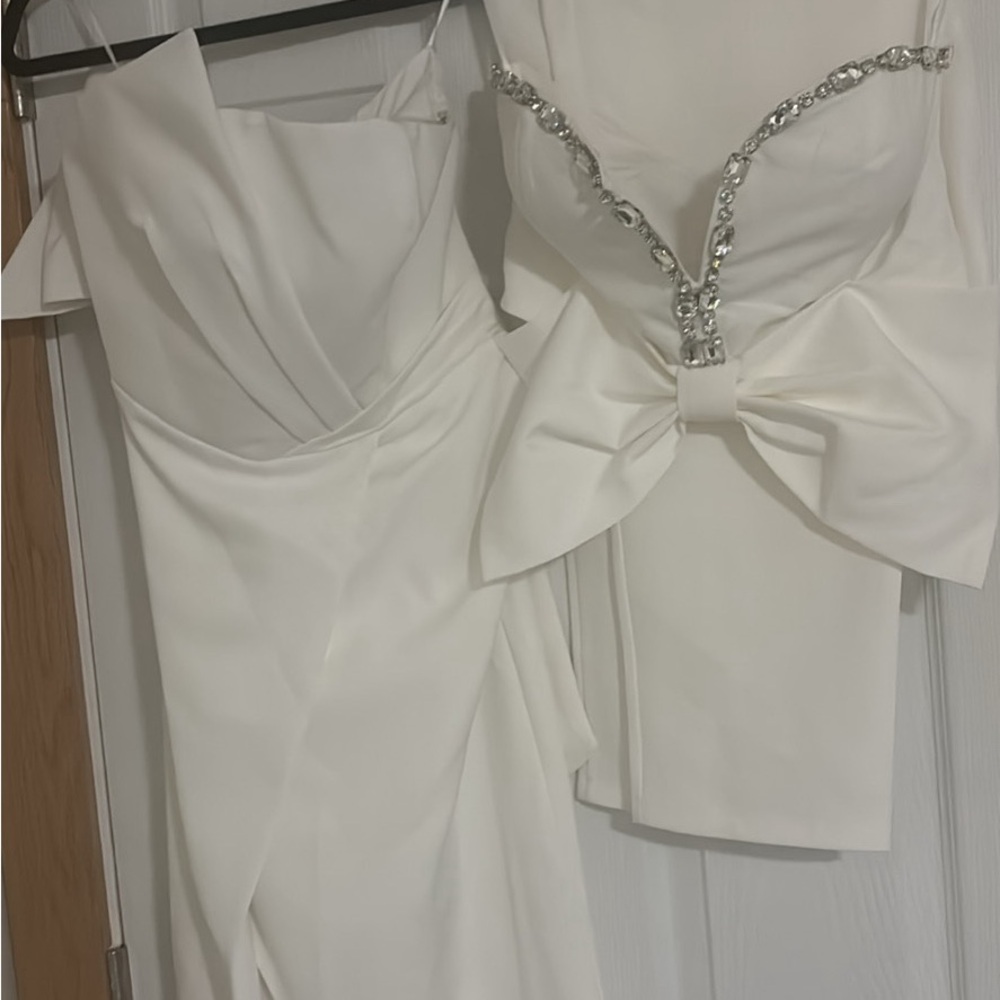 Wedding Reception Dress and Pants outfit Duo